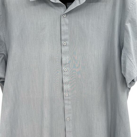 Lululemon Down to the Wire Slim Fit Short Sleeve Heathered Oasis‎ Blue Mens XXL - Picture 3 of 9